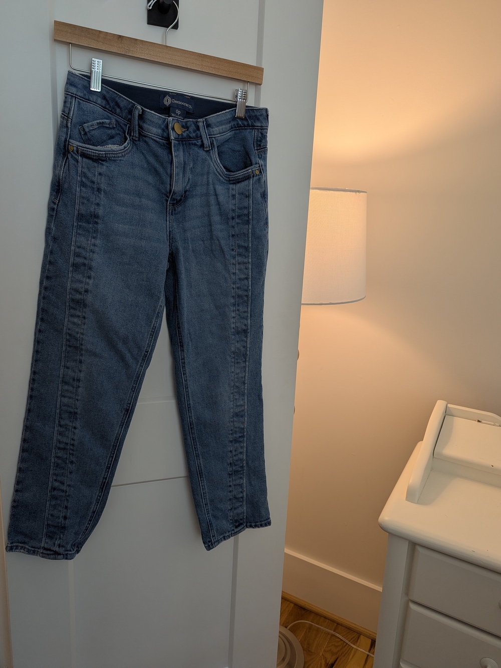 Democracy Mid-Rise Jeans in Medium Blue Wash
